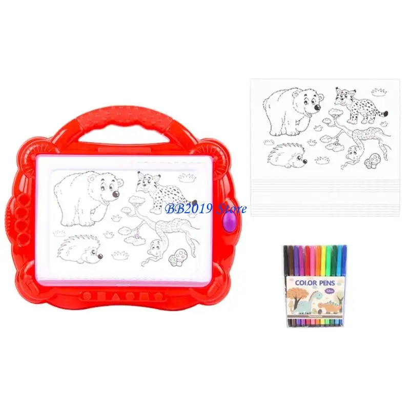 어린이를위한 Q0KB Light Up Drawing Board 추적 연습 안전 예술 교육 장난감