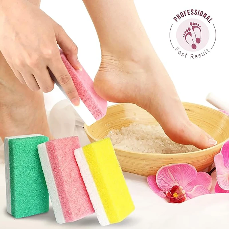 

SALVMARY 3Pcs/Pack Home Use Glass Foot Pumice Stone for Feet Hard Skin Callus Remover