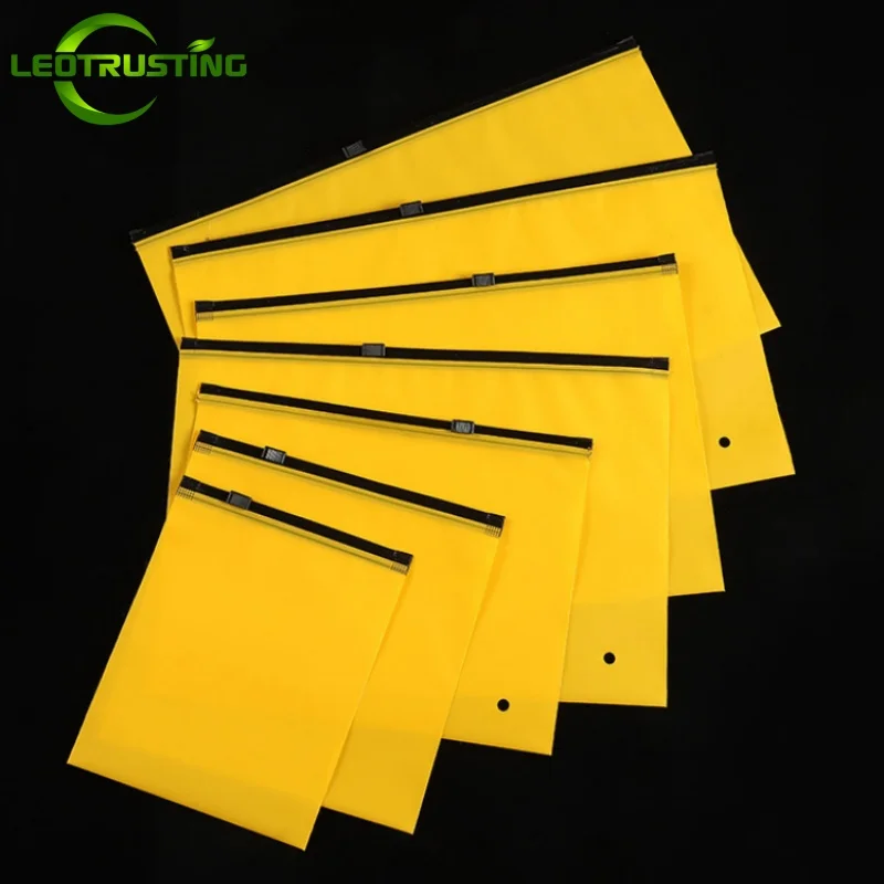 50PCS Eco-friendly Frosted Yellow EVA Zipper Packaging Bag DIY Bra Underwear Home Office Supplies Clothing Wedding Gifts Pouches