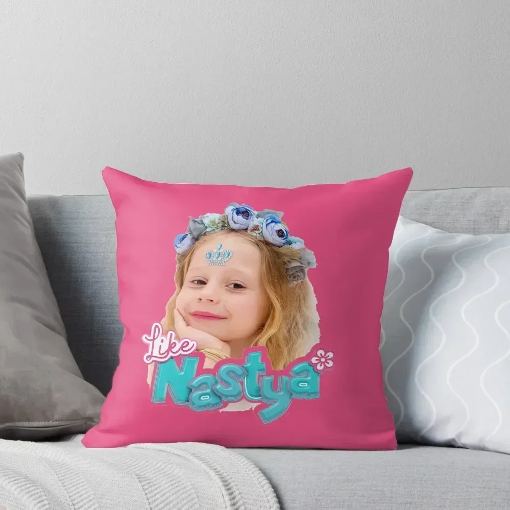 

Like Nastya Girl Throw Pillow Sitting Cushion Sofa Covers pillow