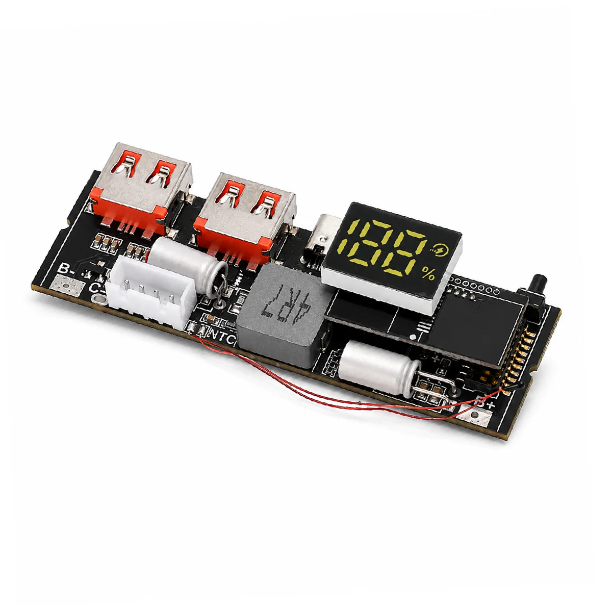 3S 4S 5S Dual-USB-Powerbank 18650 Boost-Batterieladeplatine Mobile Powerbank-Zubehör für Telefon-DIY – Detail 1