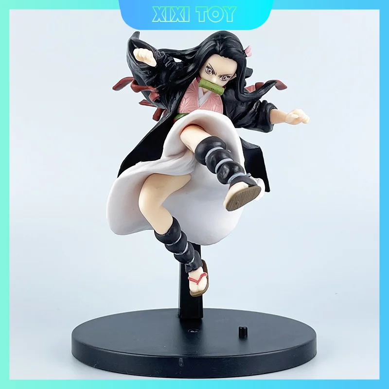 Anime Demon Slayer 17cm Nezuko Kamado Exploding Blood Action Figure Collectible Anime Peripheral Model Toy Ornament Doll Gift