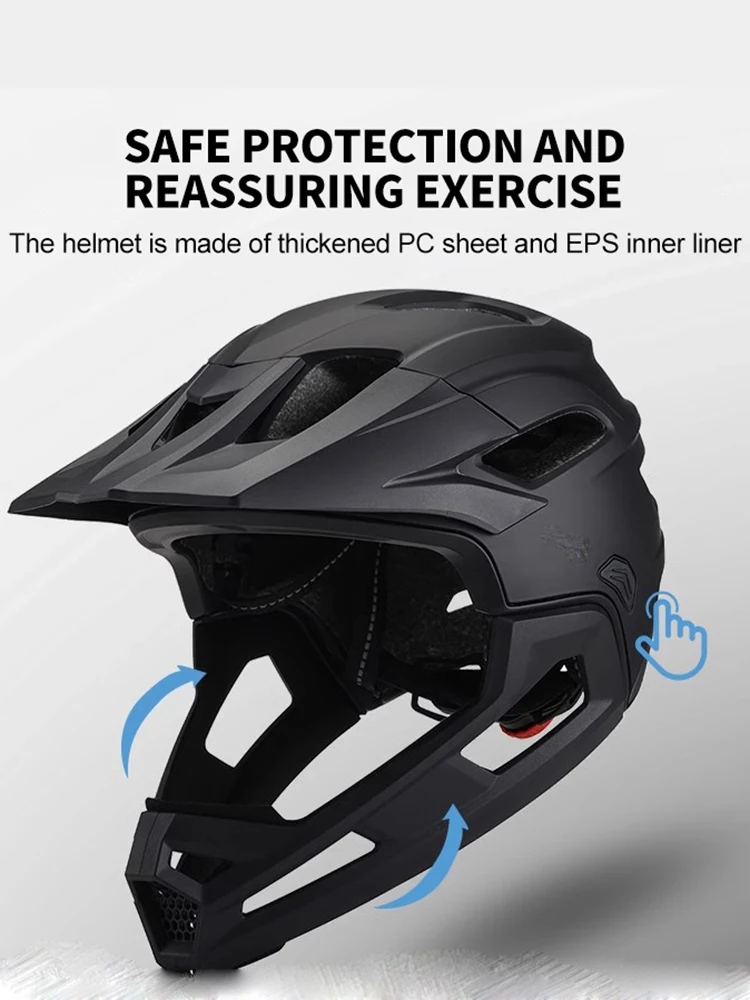 AliExpress Lumiadra Detachable Full Face Bicycle Helmet for Adults Breathable Chin Guard Bike Helmet Shield Road MTB Safety Cycling Equipments