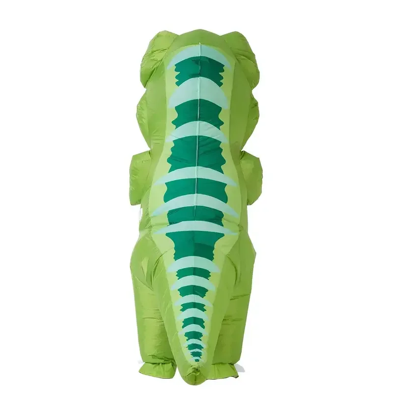 Costume Gonflable de Dinosaure pour Enfant et Adulte, Tenue de ixde Famille, Amusante, Portable, Dessin Animé, Vert, MN9