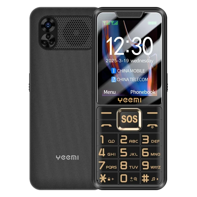 YEEMI K3 4G Funkcja Klawiatura Telefon 2,6 cala Podwójny SlM Duży przycisk Głośna głośność dla osób starszych 2500 mAh Radio FM Klawiatura hebrajska SOS Video — zdjęcie produktu 8