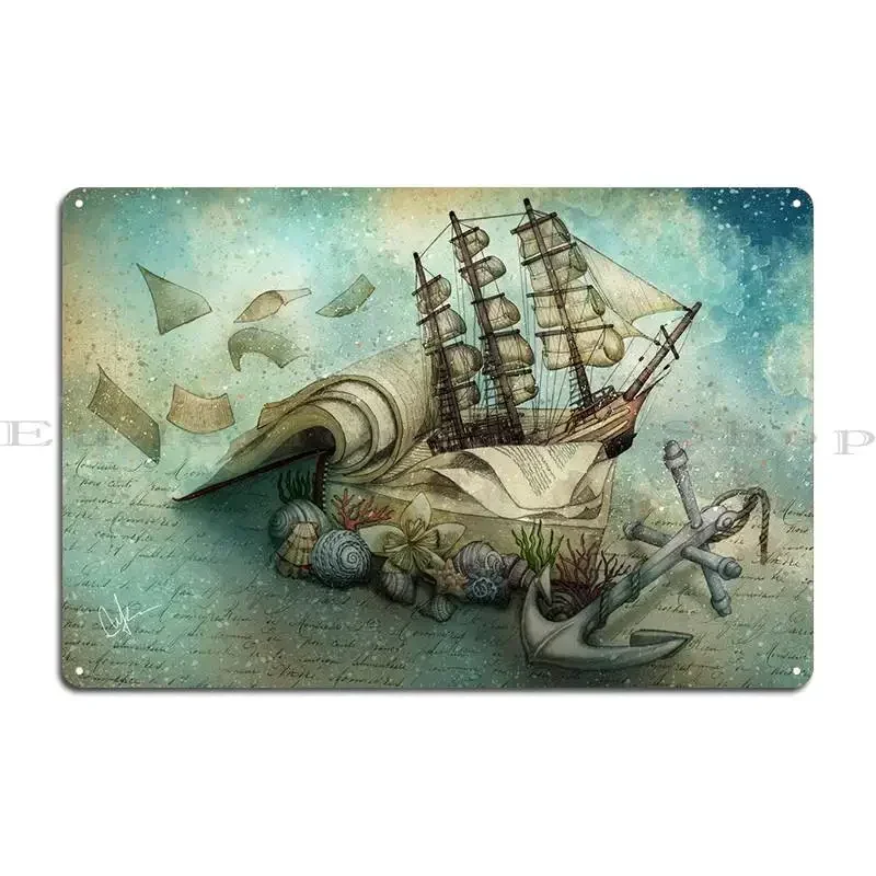 Now I Lay Me Down To Read, I Travel Leagues Before I Sl ... Metal Plaque Poster Cinema Bar Wall Plaque Pub Designs