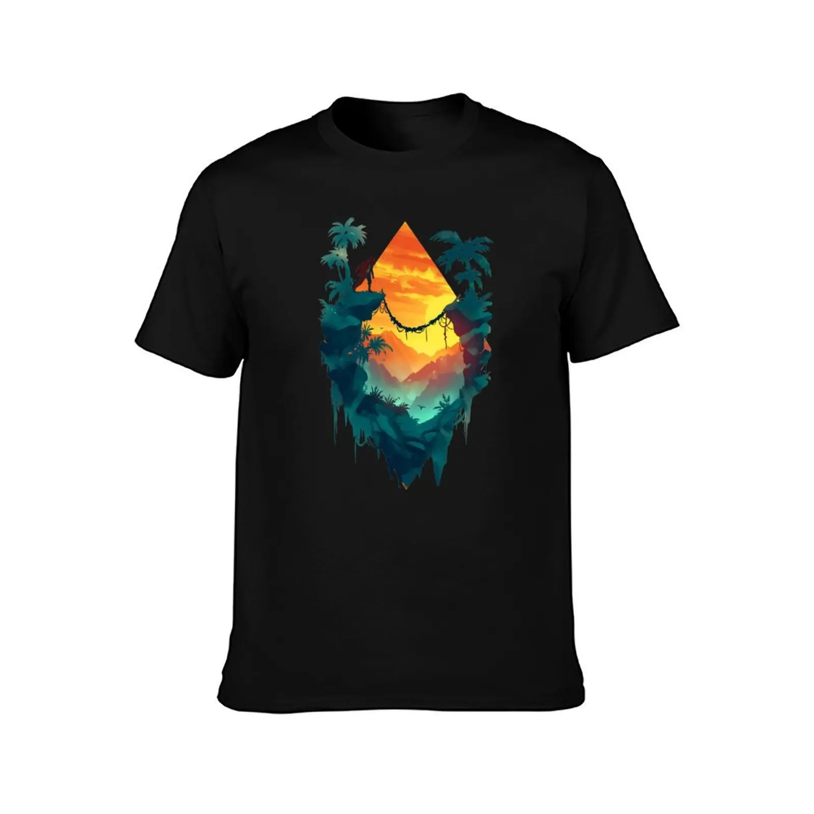 Crossing the Wild - Diamond Frame - Indy T-Shirt Relaxed Casual Short Sleeve Tee T-Shirt