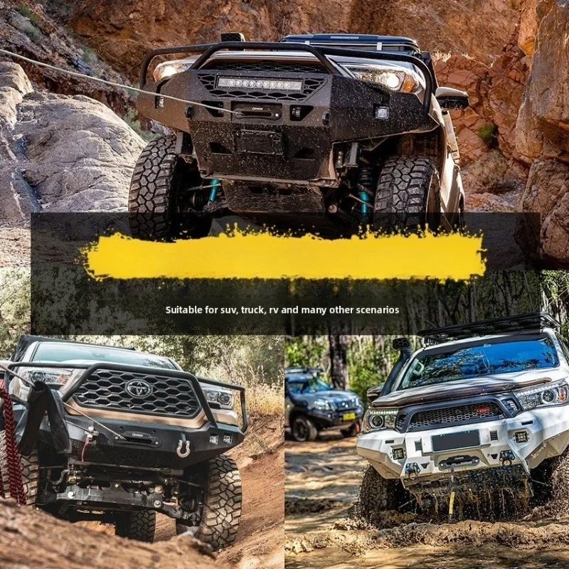 Waterproof 13,000 pound off-road escape winch Wireless control Electric winch