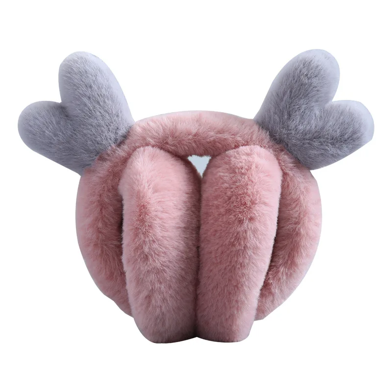 Protetores de orelha para mulheres de pelúcia dos desenhos animados earmuffs para estudante mais velo inverno earmuffs para outono e inverno senhoras quentes earmuffs