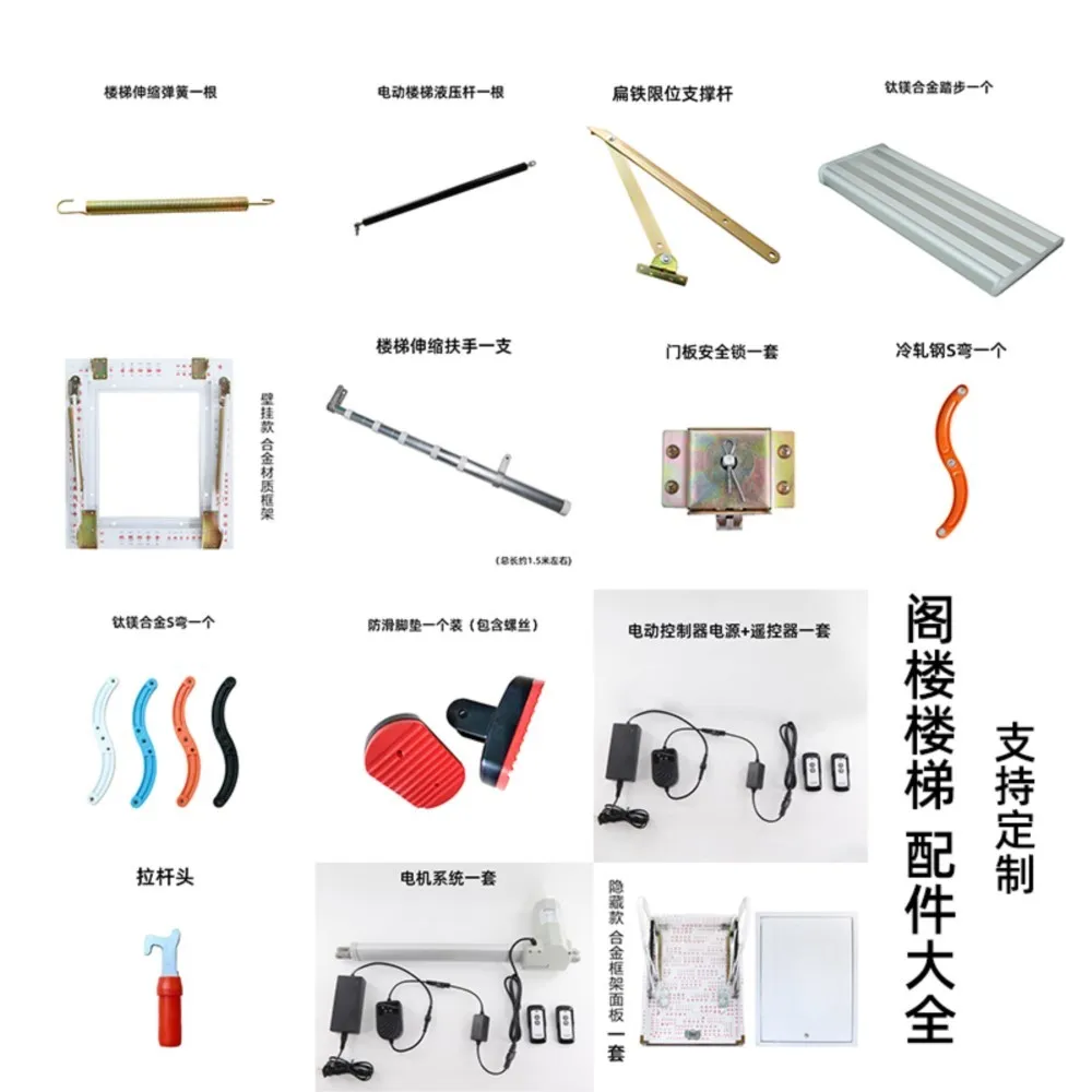 Parts of the Attic Staircase Adjustable Armrest