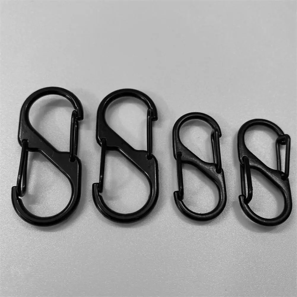 

Camping Hook Zinc Alloy Hook Portable Keychain Clips Small Alloy Hooks for Camping Gear 30pcs S-shaped Carabiners Tiny Clip