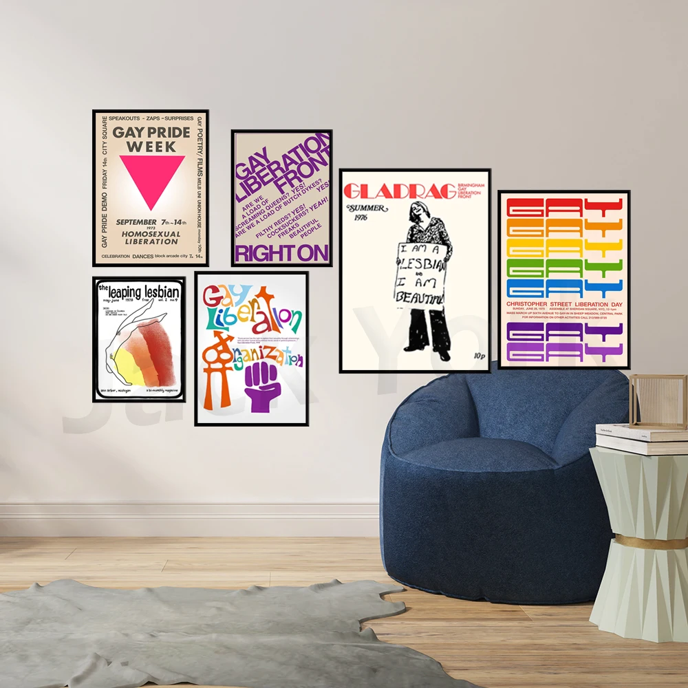 Summer 1976, Birmingham Gay Liberation Front, I Am A Lesbian, LGBTQ Pride poster