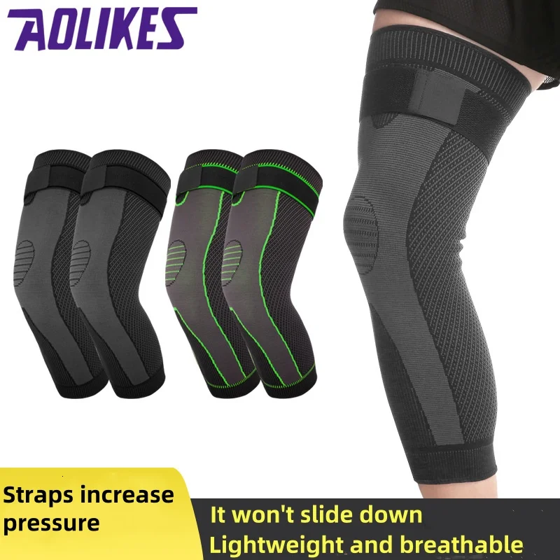 

AOLIKES Sports Leg Cover Compression Extended Knee Cover Cycling Running Basketball Football Warm Long Leg Cover