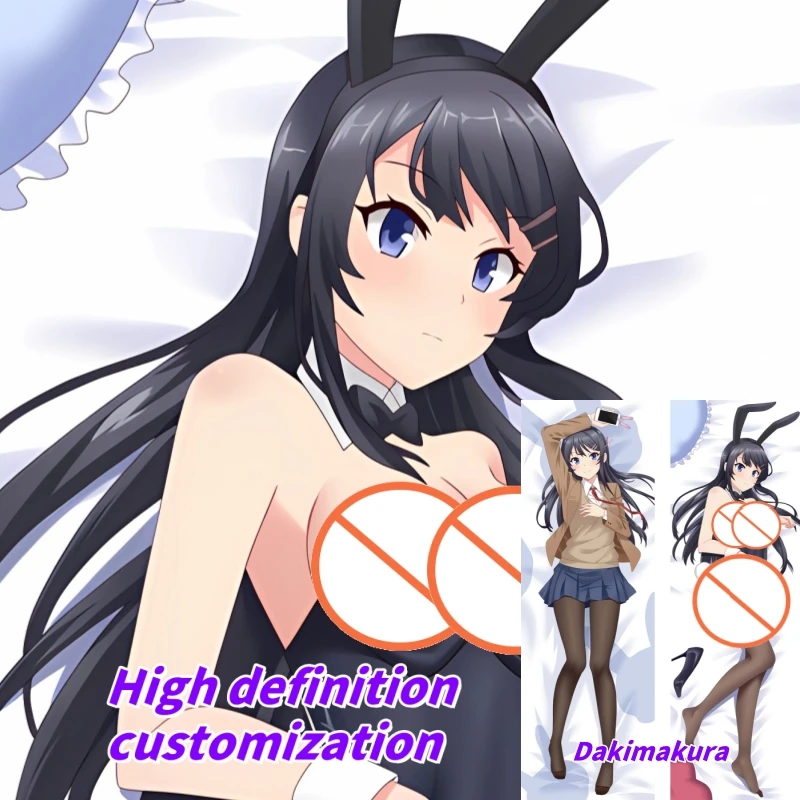 

Dakimakura Anime Sakurajima Mai Double-sided Print Of Life-size Body Pillowcase Gifts Can be Customized
