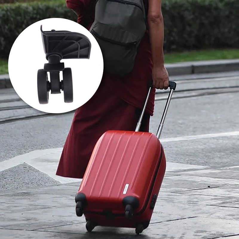 2Pcs 360 Swivel Luggage Wheel Replacement Wear Resistant Detachable Suitcase Repair Accessory Set