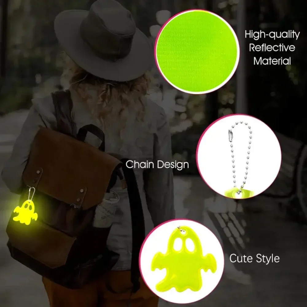 مجموعة سلسلة مفاتيح مكونة من 2026*20 قطعة بتصميم عاكس على الوجهين - إكسسوارات ليلية أنيقة وممتعة للهالوين، هدايا مثالية #6