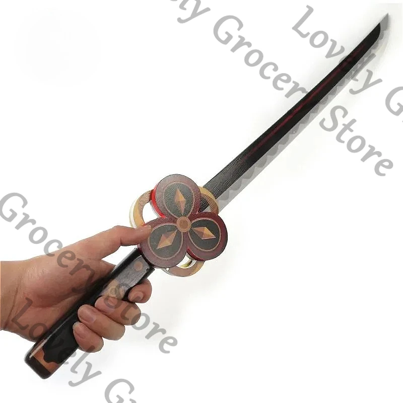 70cm Anime Genshin Impact Chiori Cosplay dibujos animados espada corta armería de madera Cutlass Halloween Coutel modelo Prop colección regalo