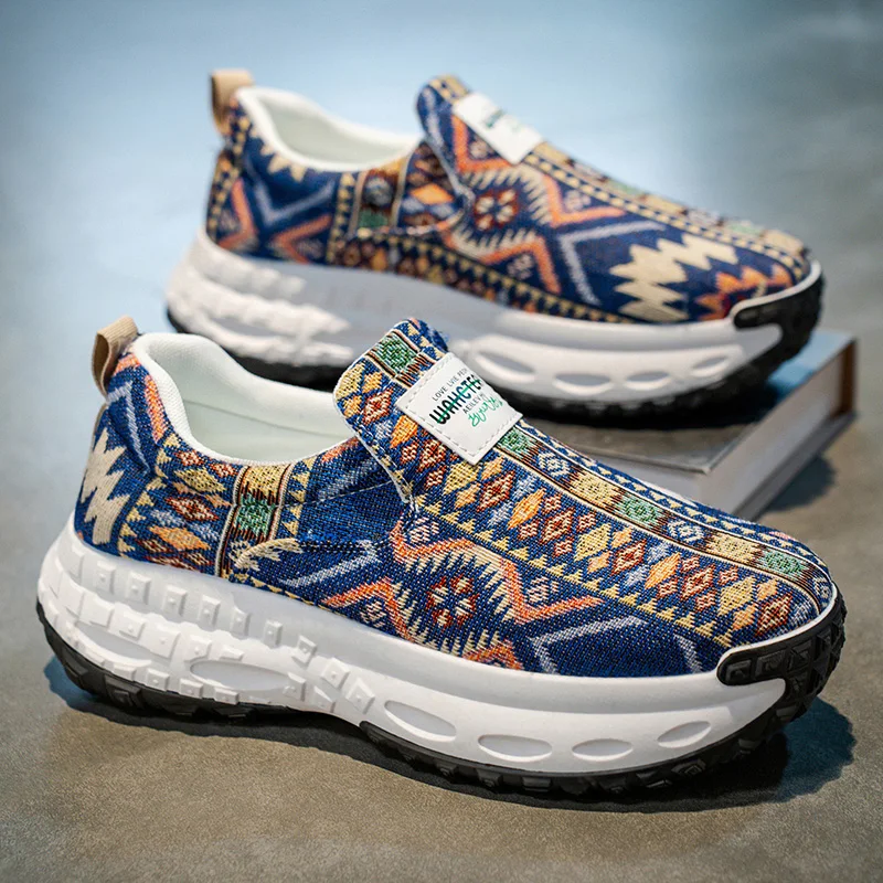 Chaussures en toile pour les courses quotidiennes, construction ultra-légère et respirante pour les courses, les visites chez les voisins et les courtes promenades en plein air dans la communauté