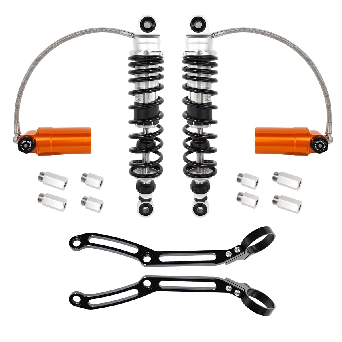 Motorfiets Afstandsbediening Reservoir Achterwielophanging Schokken Voor Harley Touring Street Glide Road Glide Road King 2014-2023