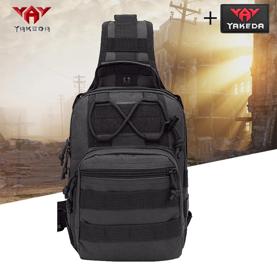 

Мужская нейлоновая сумка через плечо YAKEDA с регулируемыми ремнями и скрытым карманом