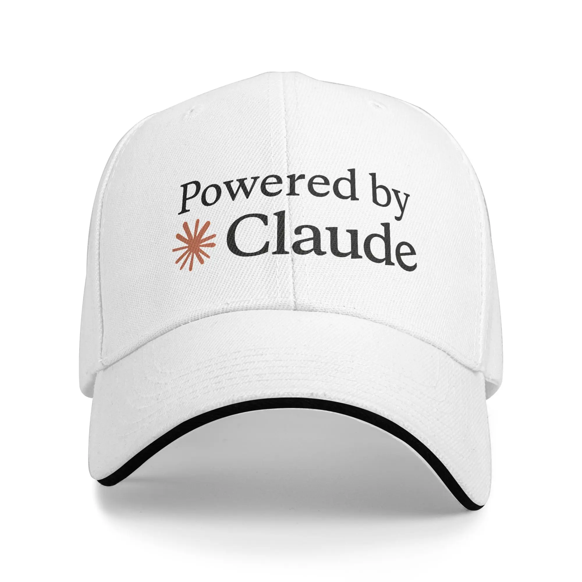 Powered by Claude Baseball Cap  Unisex Print Trucker Hat Summer Trendy Hiking Fishing Baseball Caps