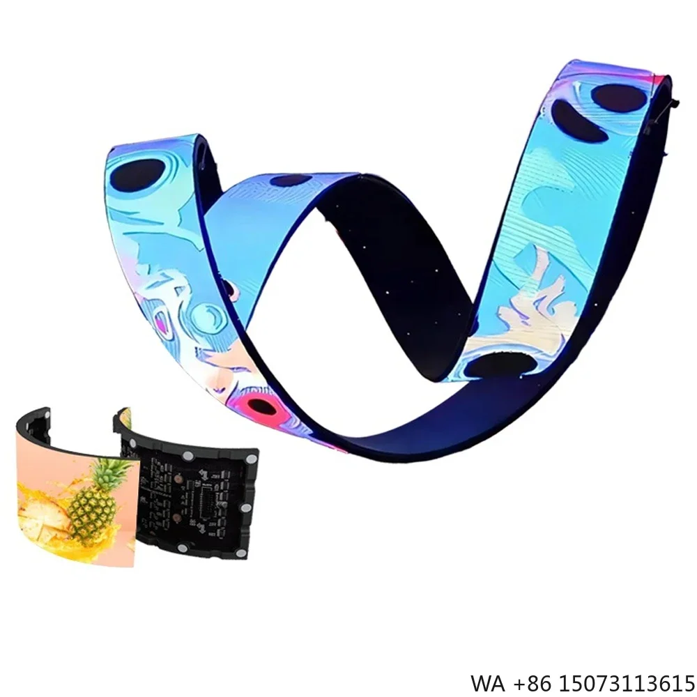 

Indoor Full Color Flexible HD LED Digital Sign Advertising LED Digital Screen Flexible Video Wall LED Display Screen.