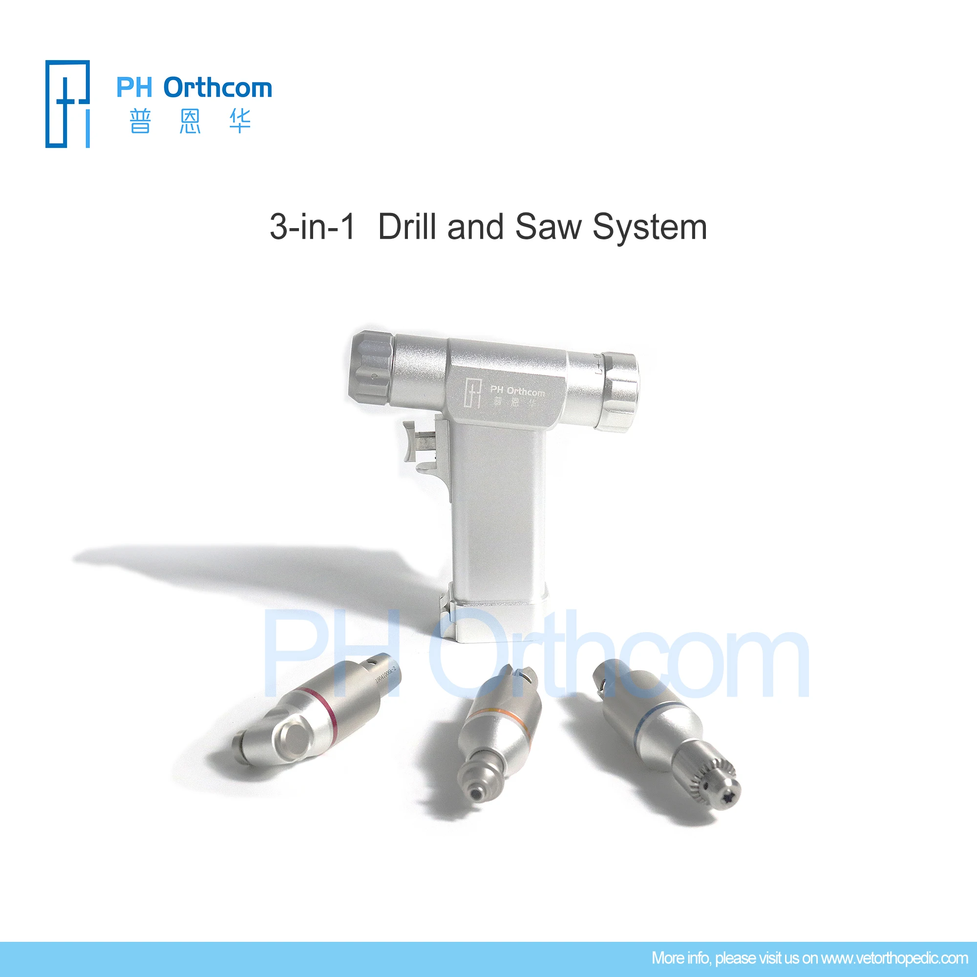 

3-in-1 Drill and Saw with Batteries Multi-functional Power Tools, Veterinary Orthopaedic Instruments PH Orthcom