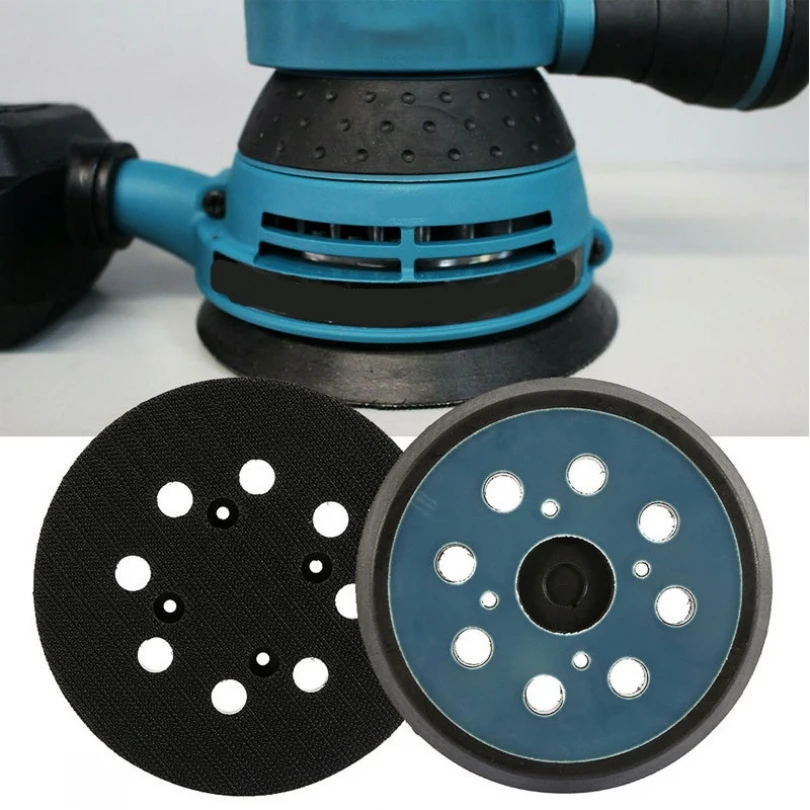 5 pollici 125 MM 8 fori Back-up platorello abrasivo 3/4 chiodi Hook Loop levigatrice platorello per MT922 MT924 levigatrice elettrica Makita-orbitale