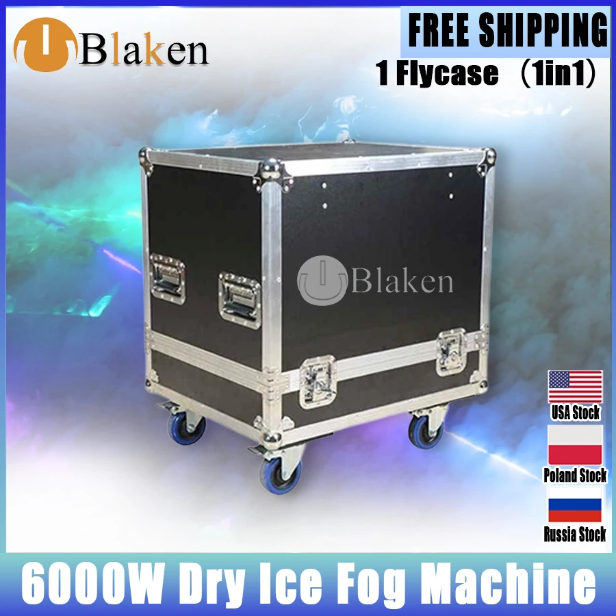 NEW 1Pcs Flycase For 6000W Dry Ice Machine Low Fog Machine For Stage Wedding Events DJ Show Wedding DJ Stage Show Stage Light