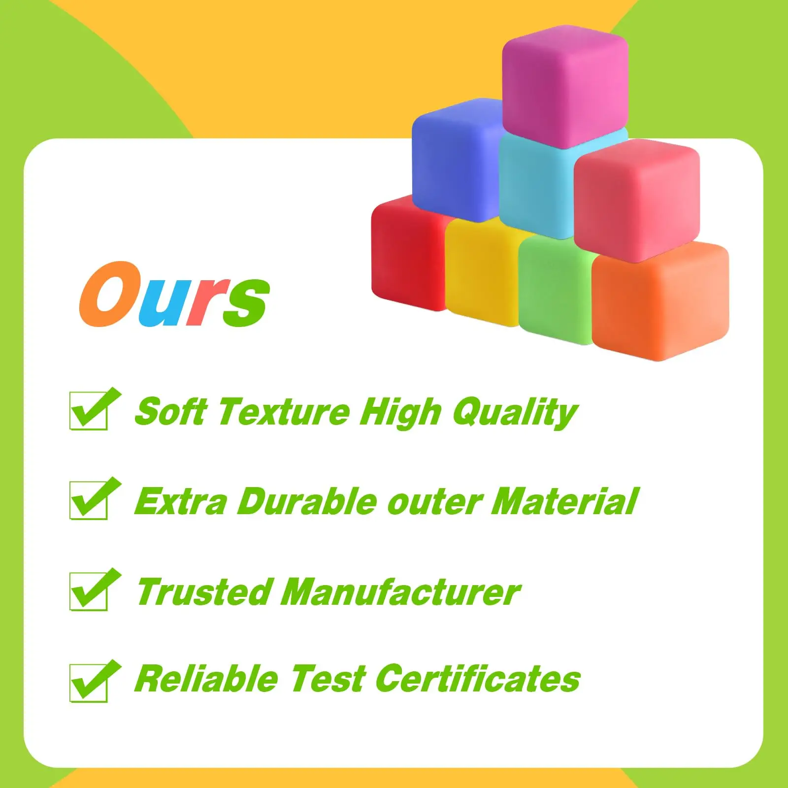 ลูกบาศก์บีบคลายเครียดแบบเพิ่มความรู้สึกช้าๆ ของเล่นบีบสควิชชี่ ของเล่นเสริมพัฒนาการสำหรับเด็กและผู้ใหญ่ ใช้ในห้องเรียน ของชำร่วยงานปาร์ตี้ บีบยืดได้