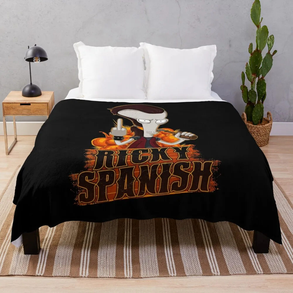 

Ricky Spanish Throw Blanket Decoratives Luxury Thicken Blankets