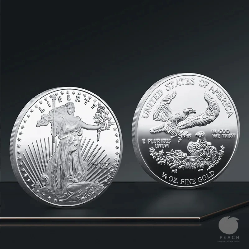 تمثال الحرية تذكارية عملة جمع المعادن ثلاثي الأبعاد الإغاثة التذكارية ميدالية شعار #4