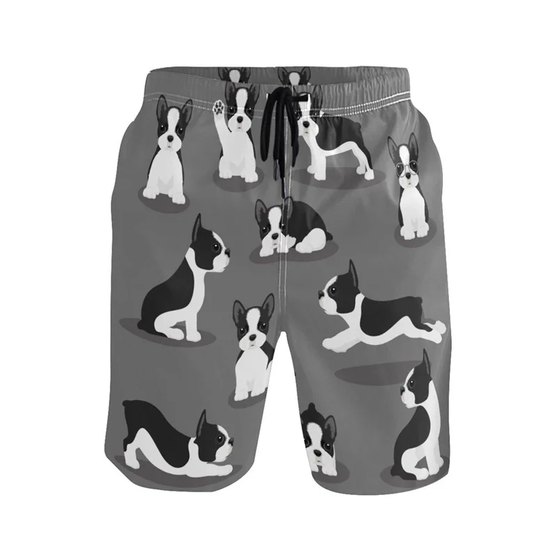 3d Print Animal Dog Shark Swim Trunks For Men Summer Oversized Hawaiian Beach Shorts Quick Dry Surf Board Shorts Kids Clothing