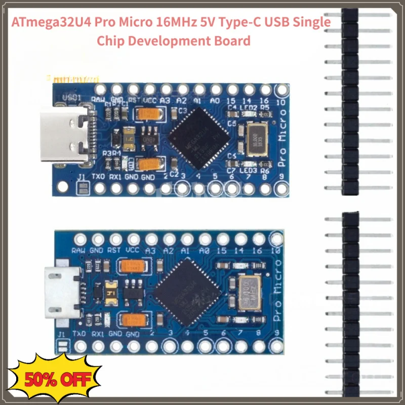 atmega32u4-pro-マイクロボード-type-c-usb-インターフェース-5v-16m-シングルチップマイクロコントローラー開発モジュール