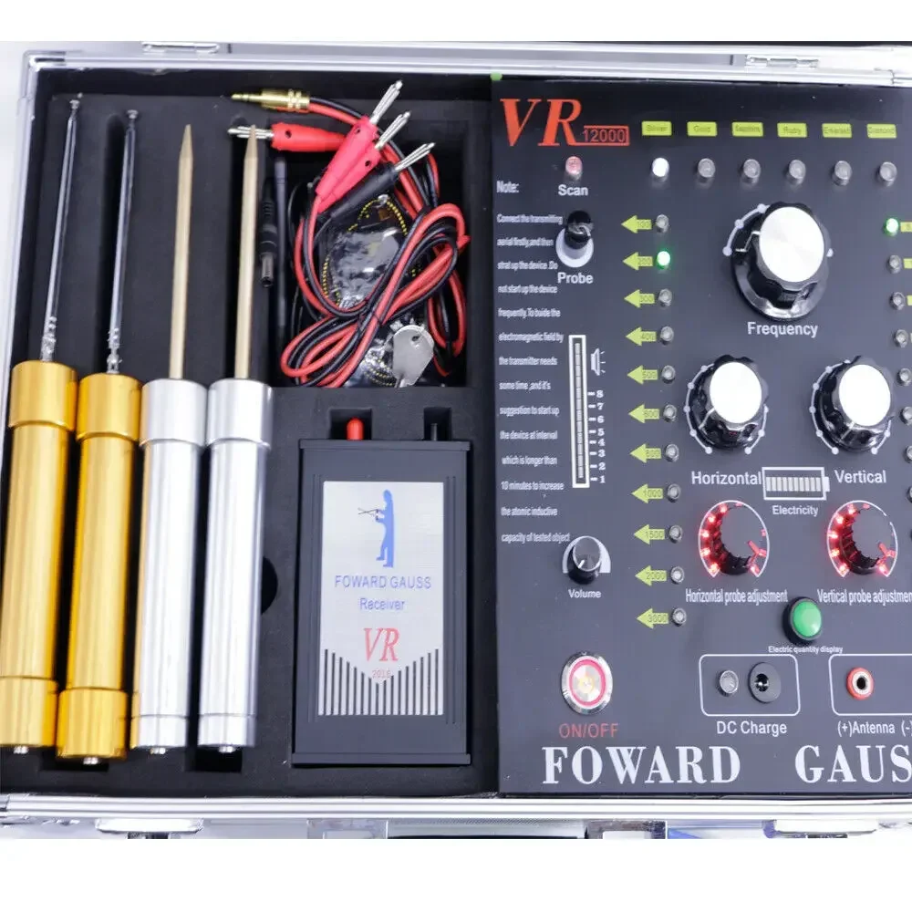 VR12000 للكشف عن المعادن الذهب حفار تحت الأرض الذهب والفضة الماس كاشف الأحجار الكريمة VR-12000 المدى 100-3000 متر عمق 5-250 متر #2