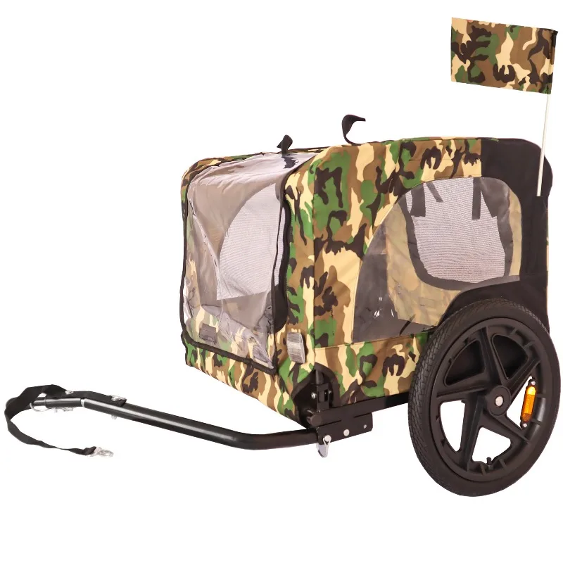 

Outdoor riding rear trailer folding pet cart folding model