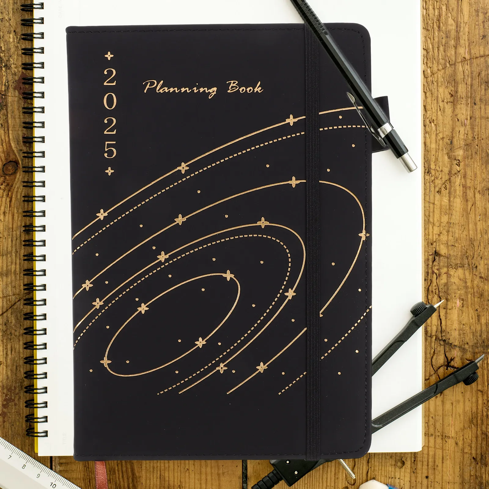 2025 Daily Planner Notebook Stylish Decorative Agenda Functional to Do List Weekly Monthly Schedule Book Portable Small Planner