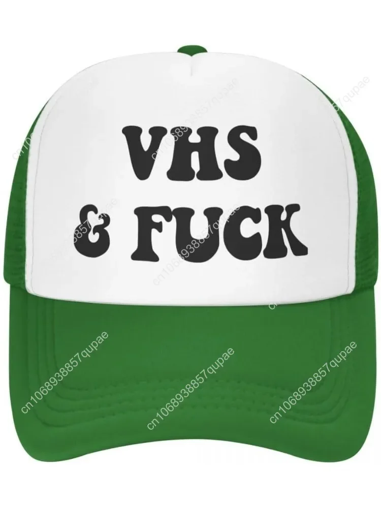 

VHS Trucker Hat for Women Green Men Funny Gag Baseball Hats for Men Gag Gift