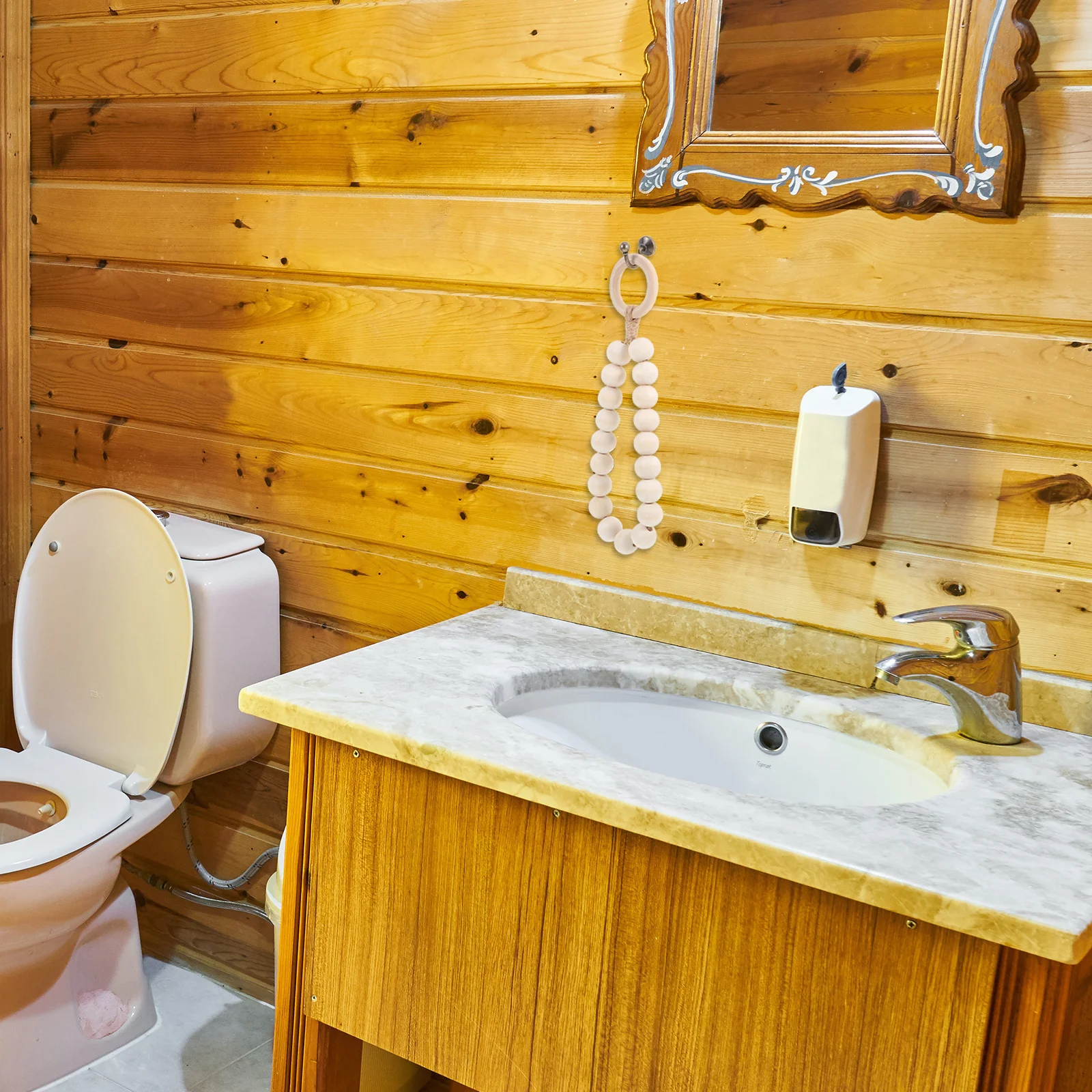 

Vintage Wooden Towel Rack Bathroom Kitchen Organizer Wall Mounted Hand Dish Towel Hanger Guest Essentials Bathroom Hanger