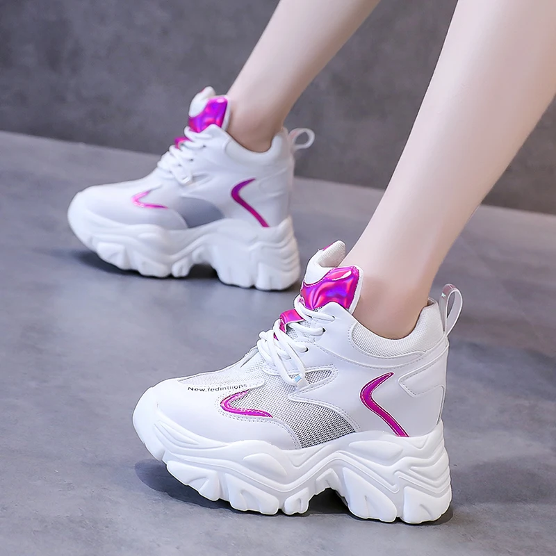 

Dad Shoes Women's 2022 Summer Internal Increase Shoes Breathable Casual Woman Sports shoes All-match Small White Sneakers