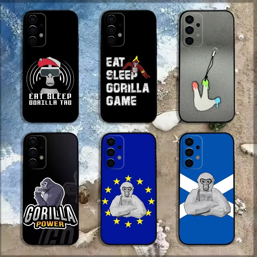 Monkey G-Gorilla TagS Game Phone Case For Samsung Galaxy A13,A21s,A22,A31,A32,A52,A53,A71,A80,A91 Soft Black Shell