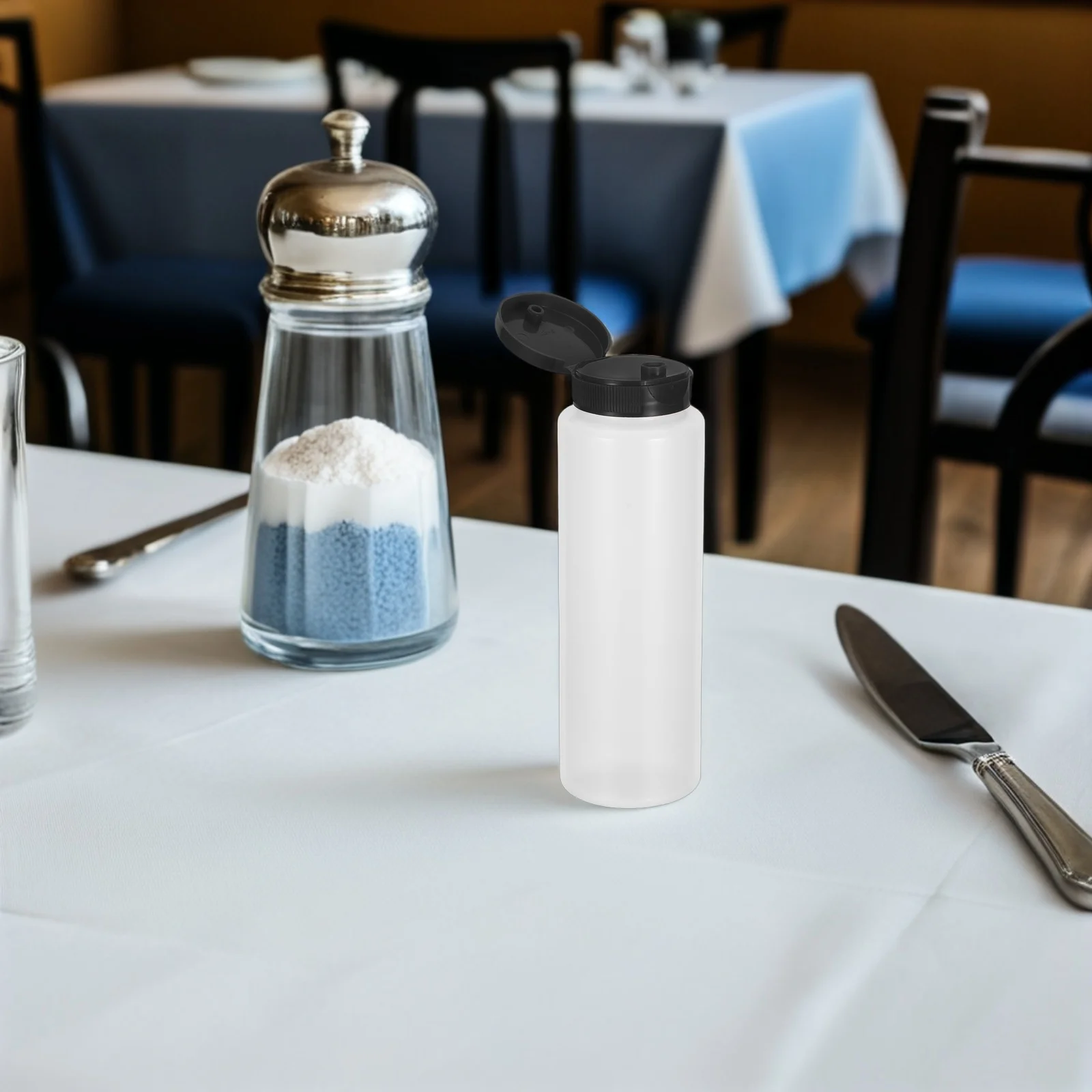 

20Pcs Empty Squeeze Bottles 240Ml Food Safe PP Material Salad Dressing Containers with Caps for Kitchen Condiments Storage