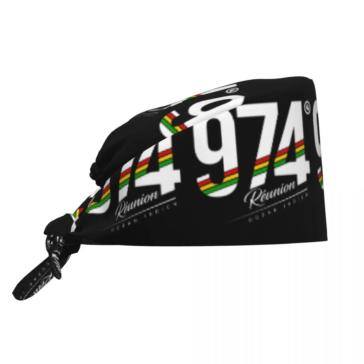 974 Reunion Isalnd Medical Staff Scrubs Hat Women Men Rasta Strips Doctor Nursing Surgical Cap Scrub Caps