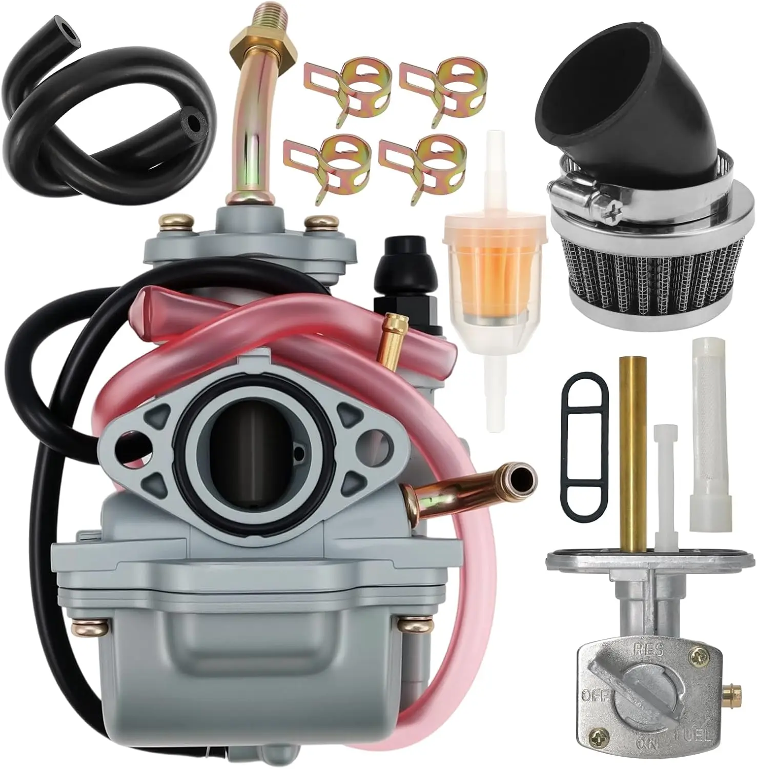 Carburetor Fit for Yamaha TTR90 2000-2003 TTR90E 2003-2007 Carb Replace 5HN-14101-00-00 5HN-14101-10-00 with Fuel Valve