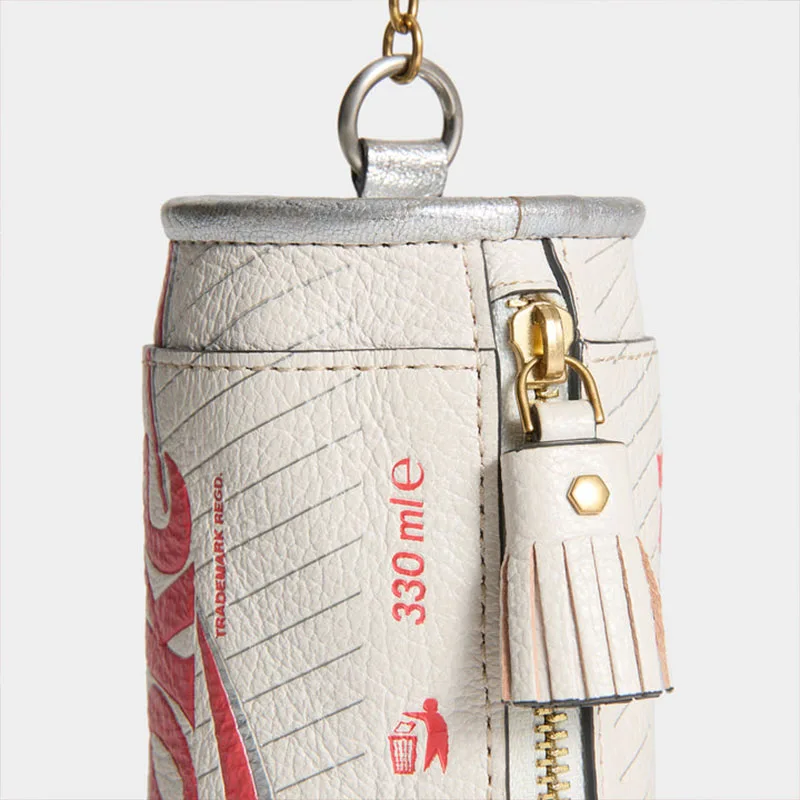 Creative Ketchup Packet & Can Shape Coin Purse Keychain Cute Mini Wallet Bag Charm Pendant for Women Girls Car Key Ring Gifts view 2