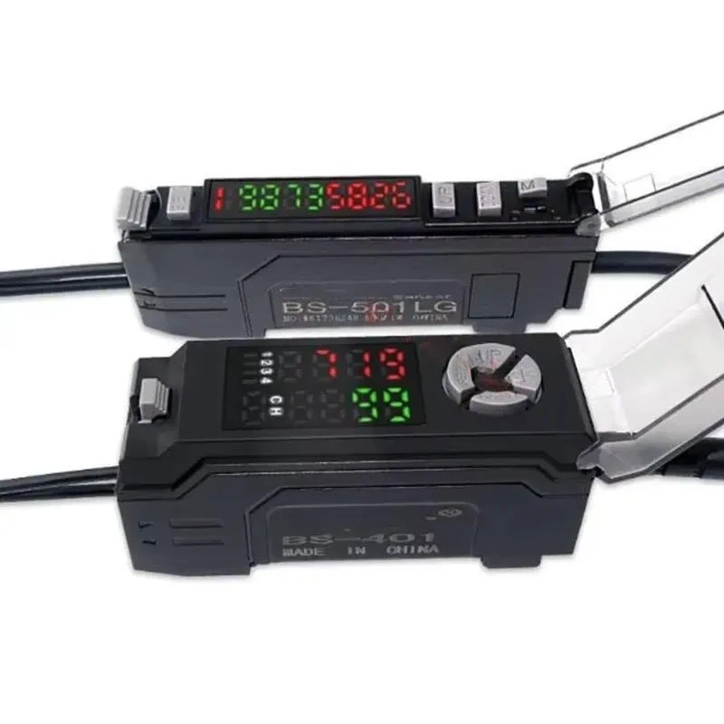 BS-501 BS-401 BS-501LG RGB Color Code Sensor Amplifier Optical Fiber Photoelectric Eye Industrial Automation Detection