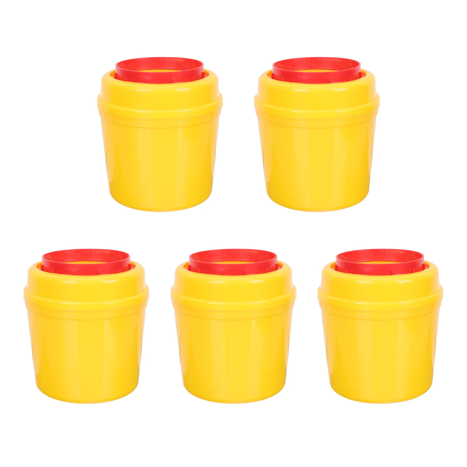 5Pcs Sharps Collection Buckets Practical Medical Needle Disposal Boxes Clinic Blades Trash Storage Cans