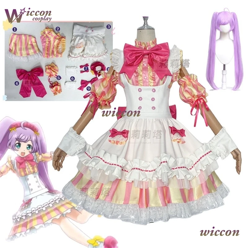 bankai-‌-‌-costume-de-demoiselle-d'honneur-anime-pripara-manaka-laala-robe-d'anniversaire-lolita-douce-pour-femmes-vetements-de-jeu-de-role-de-carnaval-d'halloween