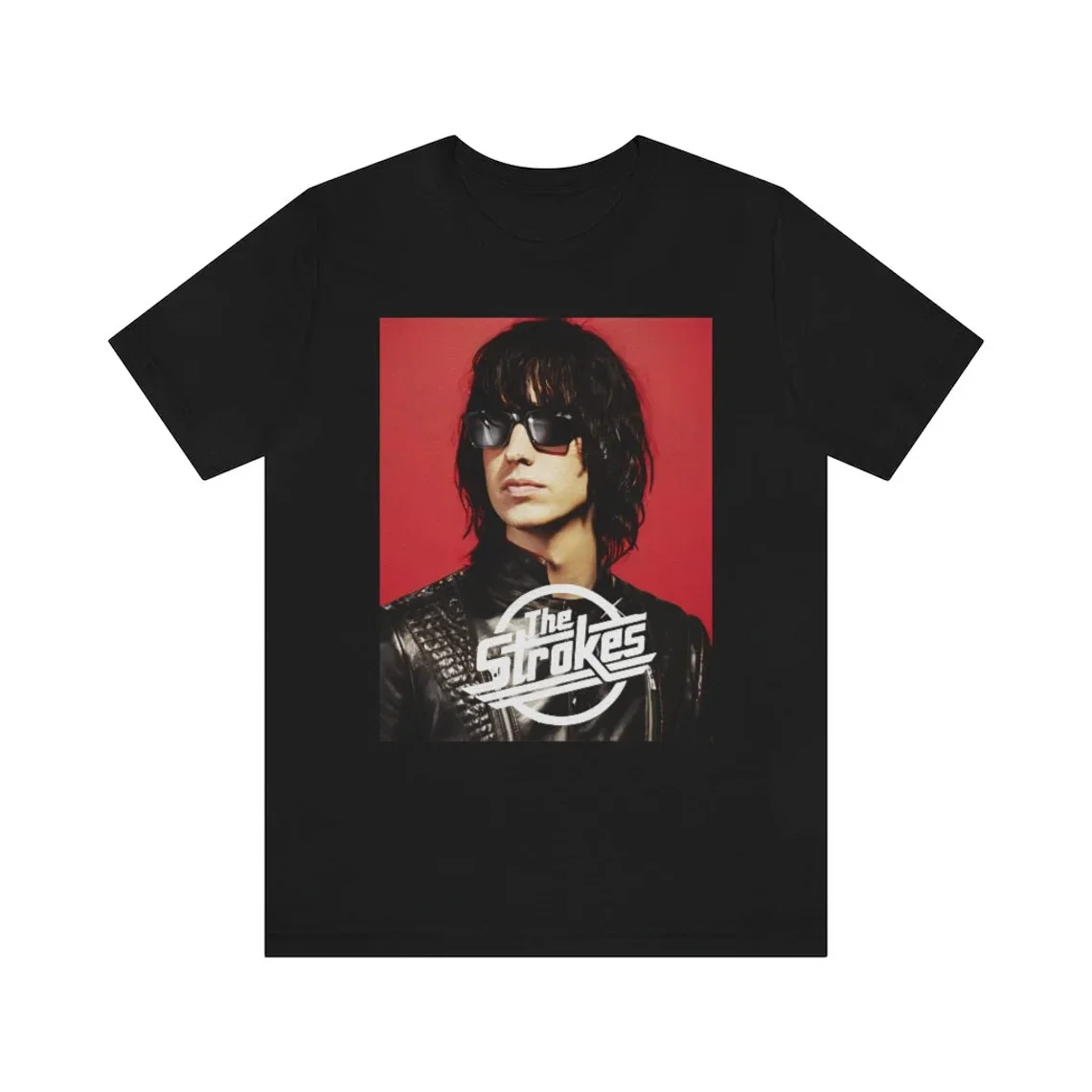 Julian Casablancas The Strokes T-shirt Black Short Sleeve All Sizes 2F369