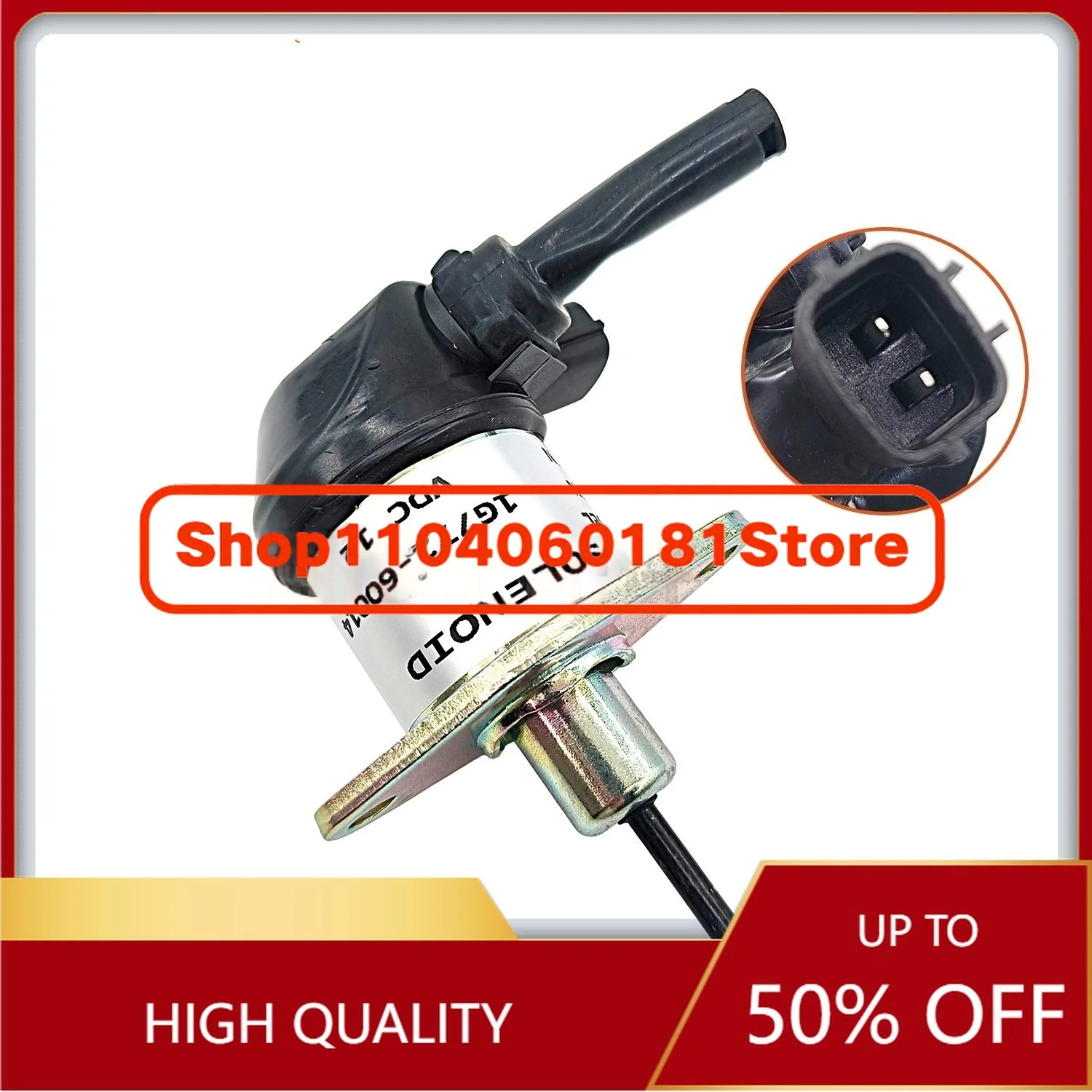 

D1105 V2403 V2607 High Quality Excavator Engine Flameout Switch Solenoid Valve 1G772-60014